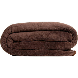 Homefront Electric Heated Throw Over Blanket in Chocolate and Cream - Chocolate & Cream by Homefront