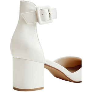 High Heels Block Pumps with Closed Toe by Livingandhome