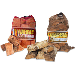 Firewood Softwood Hardwood Log Nets - Brown by Warma
