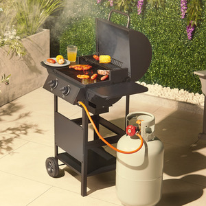 Compact Gas Grill - Black / 101.5cm by VonHaus