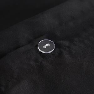 Filled Pinsonic Panel Duvet Cover Set - Black / Double by OHS