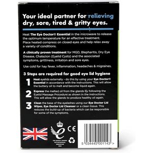 Essential Heated Eye Mask and Cold Eye Compress - Blue by The Eye Doctor