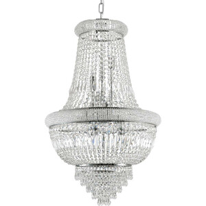 Dubai Indoor Ceiling Chandelier Pendant Lamp 24 Lights Chrome, E14 - Chrome