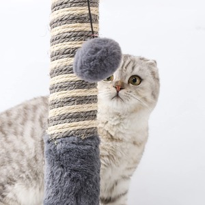 Cat Scratching Post Grey Scratch Tree with Ball - Grey by Nobleza