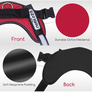 Dog Reflective Adjustable No-Pull Dog Vest Harness by Nobleza