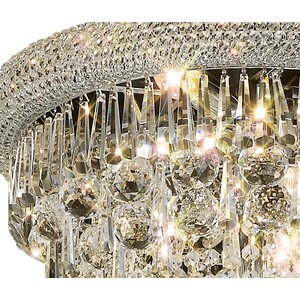 Alexandra Ceiling Pendant Chandelier 3 Tier 3Polished Chrome, Crystal - Polished Chrome
