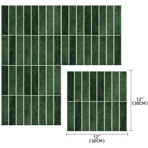 Livingandhome Set of 10 Self-Adhesive Wall Tile Stickers by Livingandhome