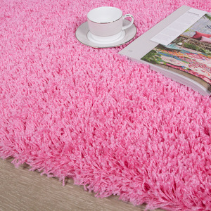 Soft Value Barbie Pink Shaggy Area Rug by The Rug House