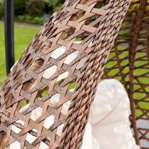 Henley Single Swing Egg Pod Chair - Cream - Cream by Artemis Home