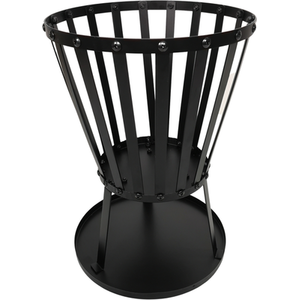 Garden Log Burner Fire Pit Heater Bowl - Black by Samuel Alexander