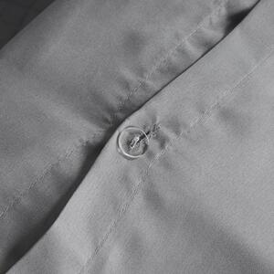 Filled Pinsonic Panel Duvet Cover Set - Grey / King by OHS