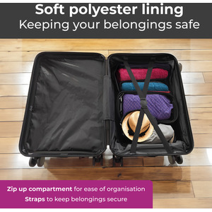 Neo 3 Piece Hard Shell Luggage Suitcase Set - Blue by Neo