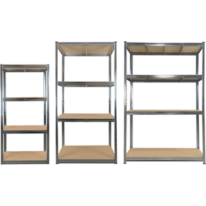 Galvanised Garage Shelving Units - Silver / Large by Trade Price Deals