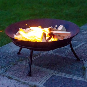 Iron Cast Metal Fire Pit Bowls BBQ - Black