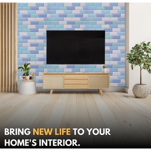 3D Wall Panels (96x48 cm) PVC Cladding Panel Subway Tile Pattern by NOVECRAFTO