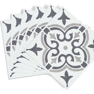 Jamila Grey Self-Adhesive Wall Tiles (6 Tiles) - Grey by d-c-fix