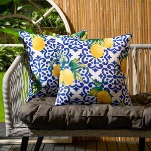 Pack Of Outdoor Lemon Filled Cushions by OHS