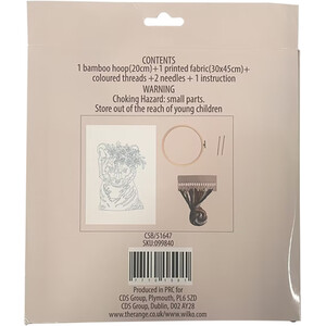 Animal Cross Stitch Kit - Multicolour / Baby Tiger by Divante