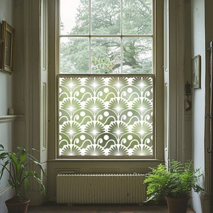 Accettura Art Deco Scallop Frosted Window Film by Creative Printing Solutions