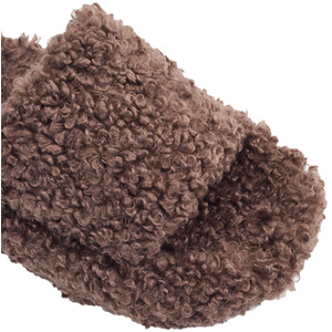 Soft Plush Open-Toe Cotton Slippers by Livingandhome