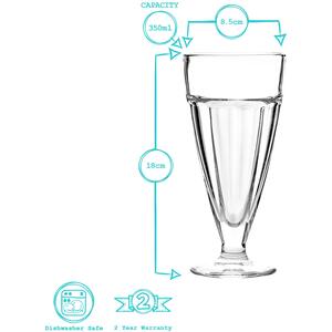 Ice Cream Sundae Glasses - 350ml - Clear / 12 by Argon Tableware