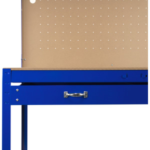 Workbench with Pegboard, Drawer and Light - Blue by Monster Racking