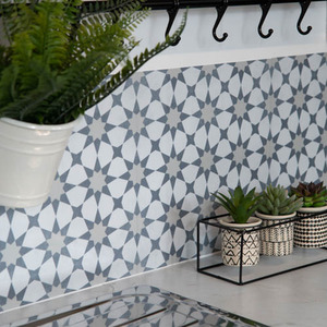 Quadrostyle AGADIR GREY Wall Tile and Furniture Vinyl Stickers by Quadrostyle