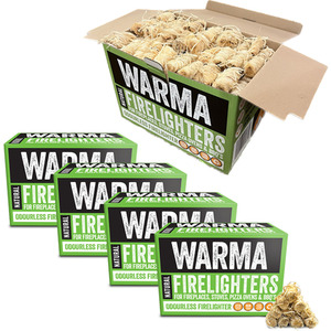 Warma Natural Eco Wood Wool Firelighters - Natural / 5 by Warma