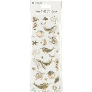 Tropical Sea Foil Stickers - Gold by Art Studio