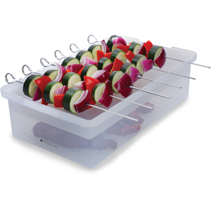 MasterClass Marinade Tray with Lid - Clear by MASTERCLASS