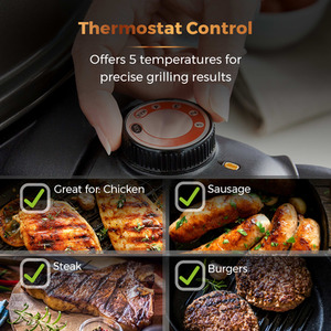 XL Electric BBQ Grill - Black by Tower