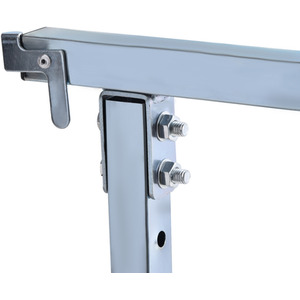 HOMCOM Set Of 2 Steel Saw Horses Telescopic Builders Trestle Folding Work Bench - Blue by HOMCOM