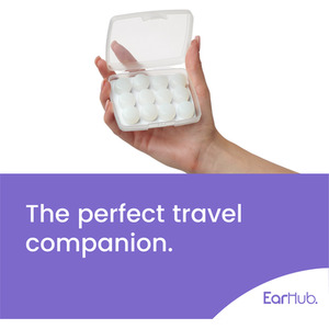 EarHub Sleepwell Soft Premium Silicone Earplugs - White by EarHub