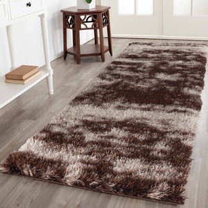 Modern Soft Two Tone Shimmer Shaggy Area Rugs by Desire Rugs
