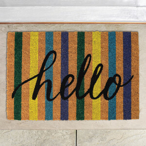 Printed Summer Coir Mat - Multicolour