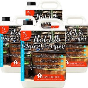 Hot Tub Water Clarifier Clearer Water Spa Pool Jacuzzi - White / 20l by Homefront