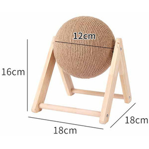 Kidkid Cat Toy Natural Sisal Ball Scratcher - As Shown In The Picture by Kidkid