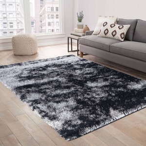 Modern Soft Two Tone Shimmer Shaggy Area Rugs by Desire Rugs
