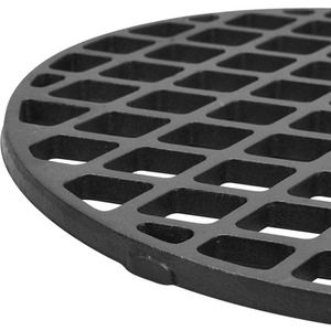 Round Cast Iron Grill Grate - Black by Livingandhome