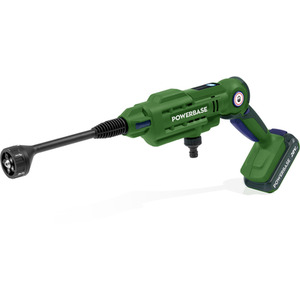 Powerbase 20V 2.5Ah 22Bar Cordless Pressure Cleaner - Green by Powerbase