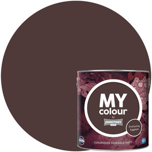 Johnstone's MY Colour Luxurious Durable Matt Paint - Enchanting Eggplant by Johnstone's