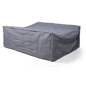 Savannah Square Rattan Patio Dining Set - Grey / 8 by Giardino