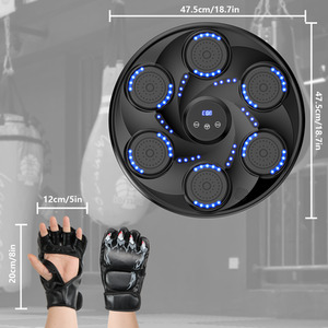 Wall Mounted Smart Music Boxing Machine - Black by Rattrix