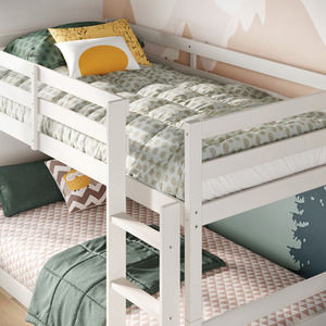 Rest Relax Saturn Low Bunk Bed - White by Rest Relax