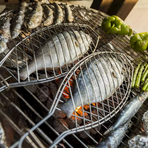 BBQ Mesh Grill Basket - Silver / 14cm by Marco Paul