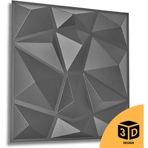 3D Wall Panels (50x50 cm) PVC Cladding Panel of Diamond Design by NOVECRAFTO