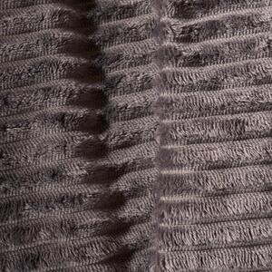 Ribbed Faux Fur Throw by OHS