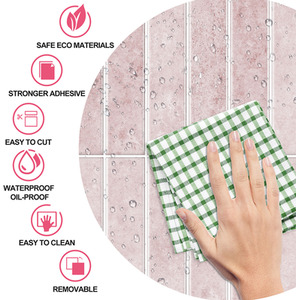 Livingandhome Set of 10 Self-Adhesive Wall Tile Stickers by Livingandhome