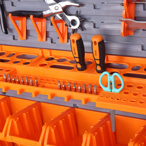 DIY Tool Storage Set with Wall Plates - Black / 45 Piece Set by Groundlevel