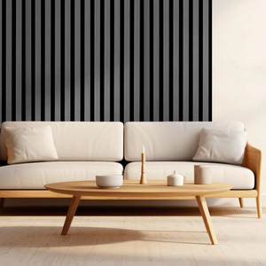 Wooden Slatted 3D Acoustic Wall Panelling by Home Treats